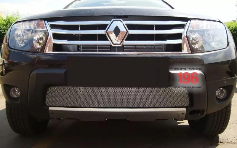 Защитная сетка радиатора для Renault Duster I Хром Стрелка 11 RDUS.chrome