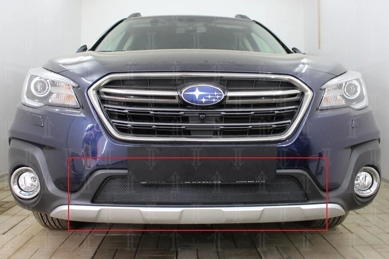 Защитная сетка радиатора для Subaru Outback V Рестайлинг Черный Стрелка 11 SUBOUT17.black