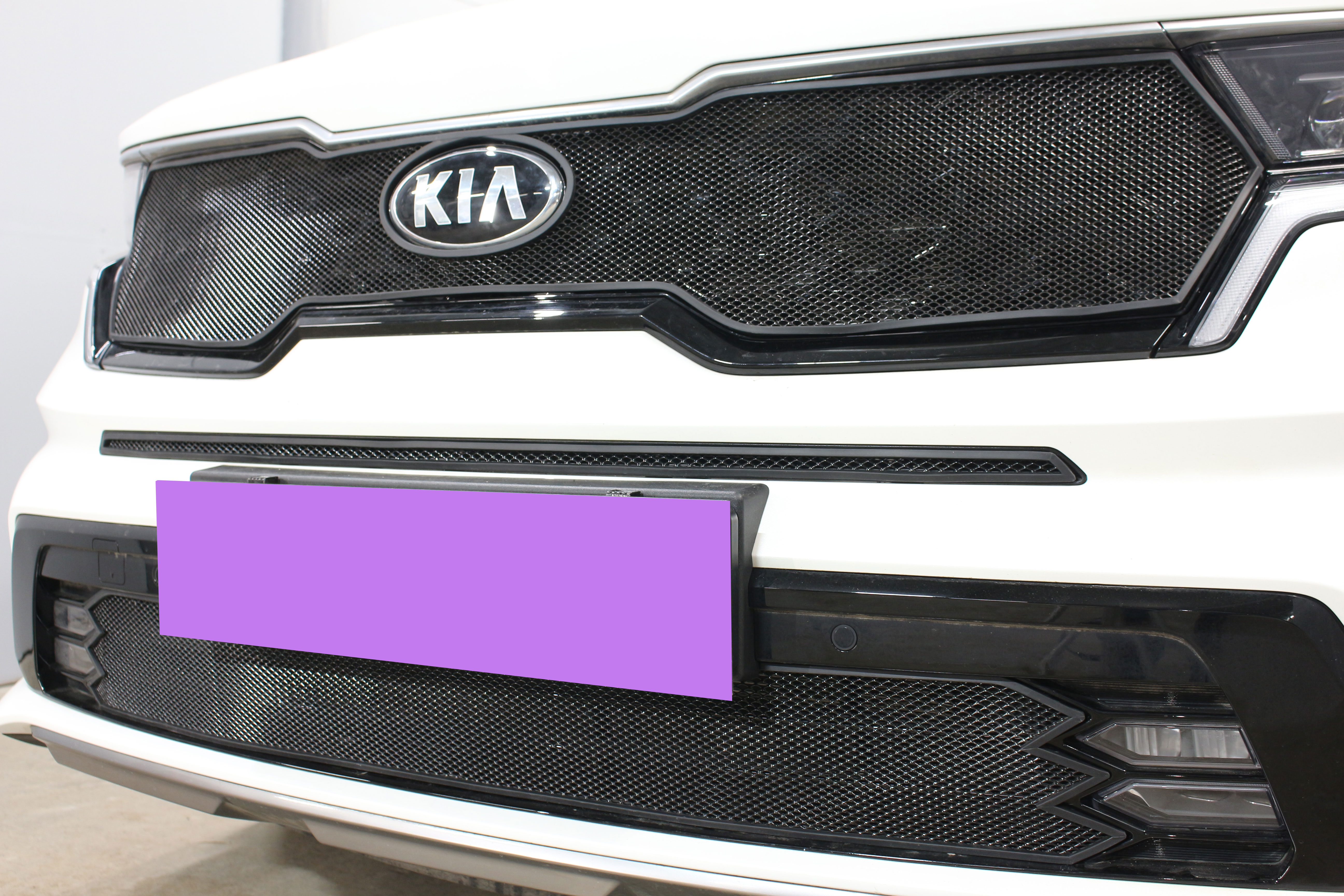 Защитная сетка радиатора верх для Kia Sorento IV