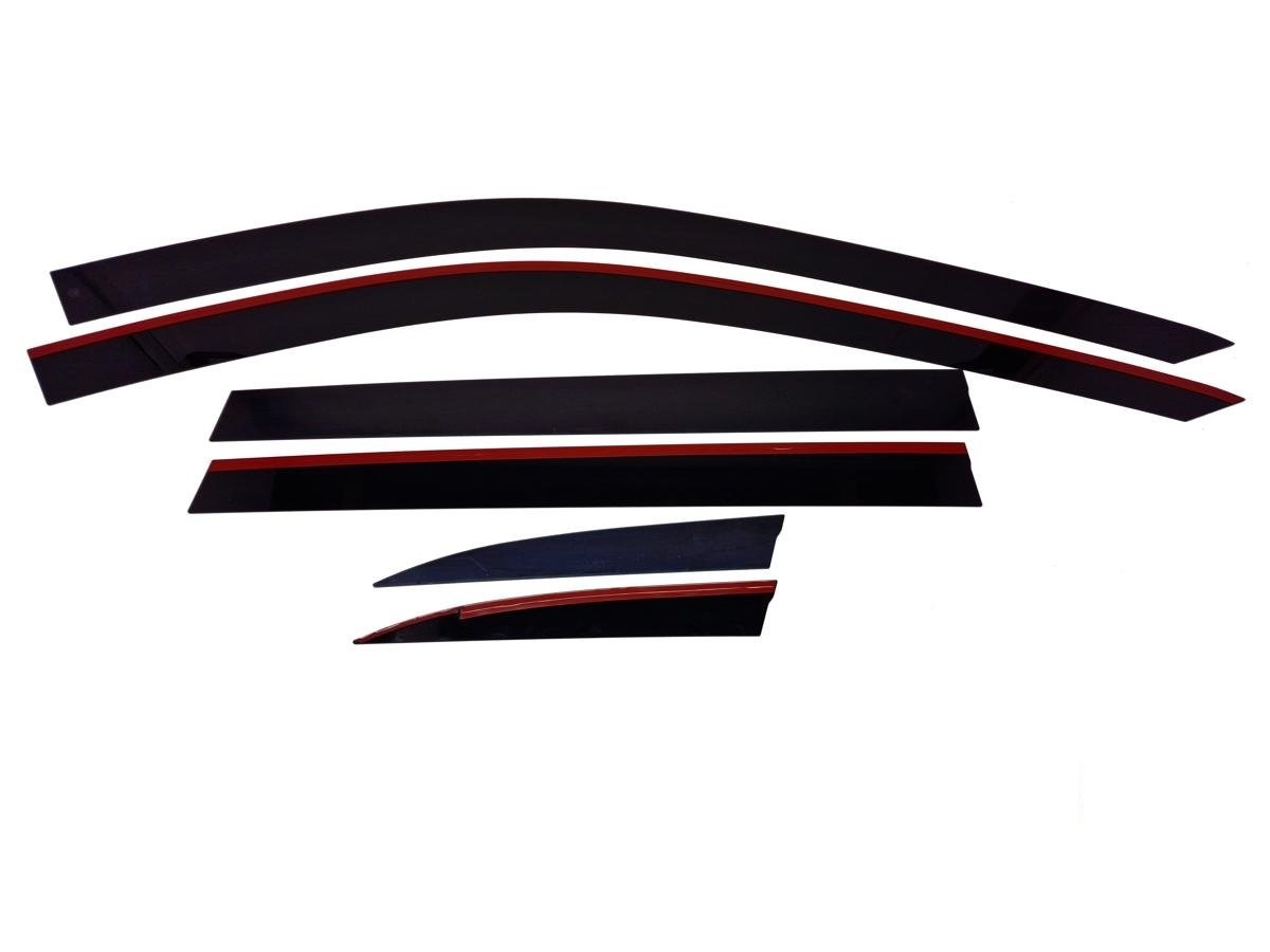 Дефлекторы окон 2D 6 шт. для Haval H6 II