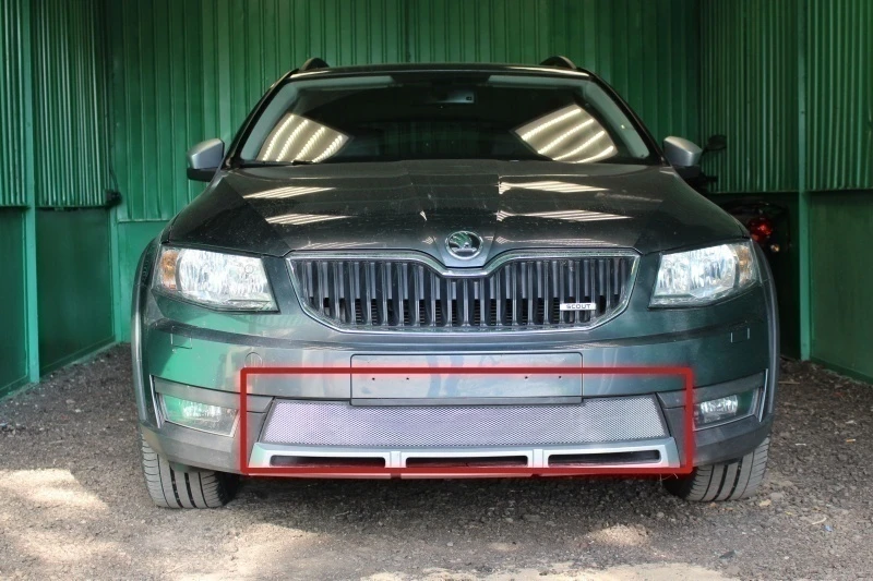 Защитная сетка радиатора для Skoda Octavia III (A7) Хром Стрелка 11 SKA7.SC.chrome