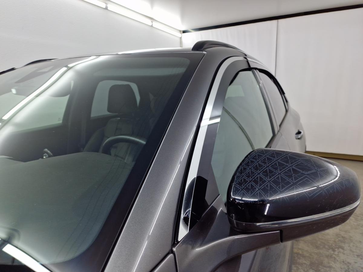 Дефлекторы окон 2D с хром накладками 6 шт. под наклоном для Citroen DS7 I Рестайлинг