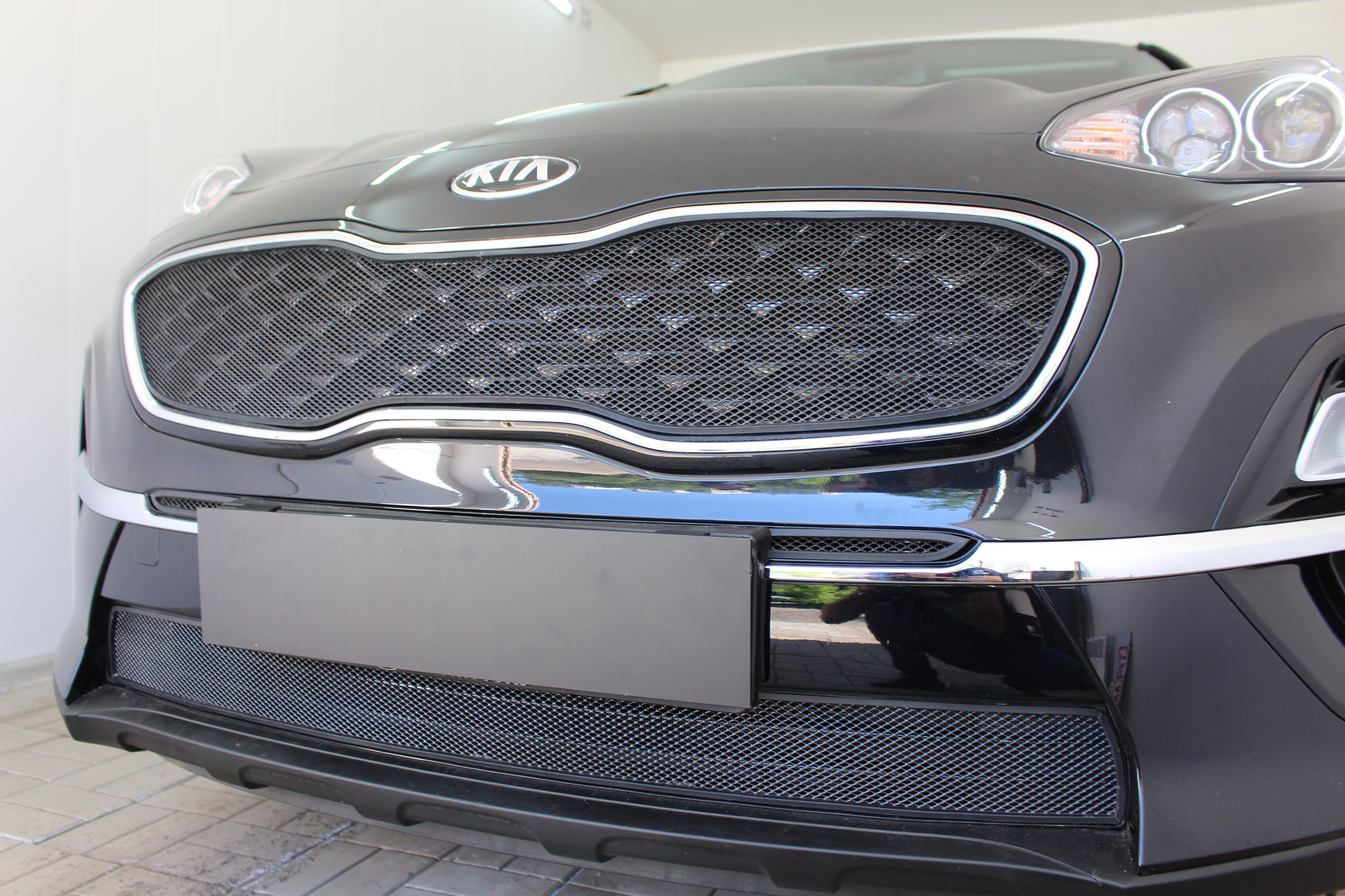 Защитная сетка радиатора верх для Kia Sportage IV Рестайлинг