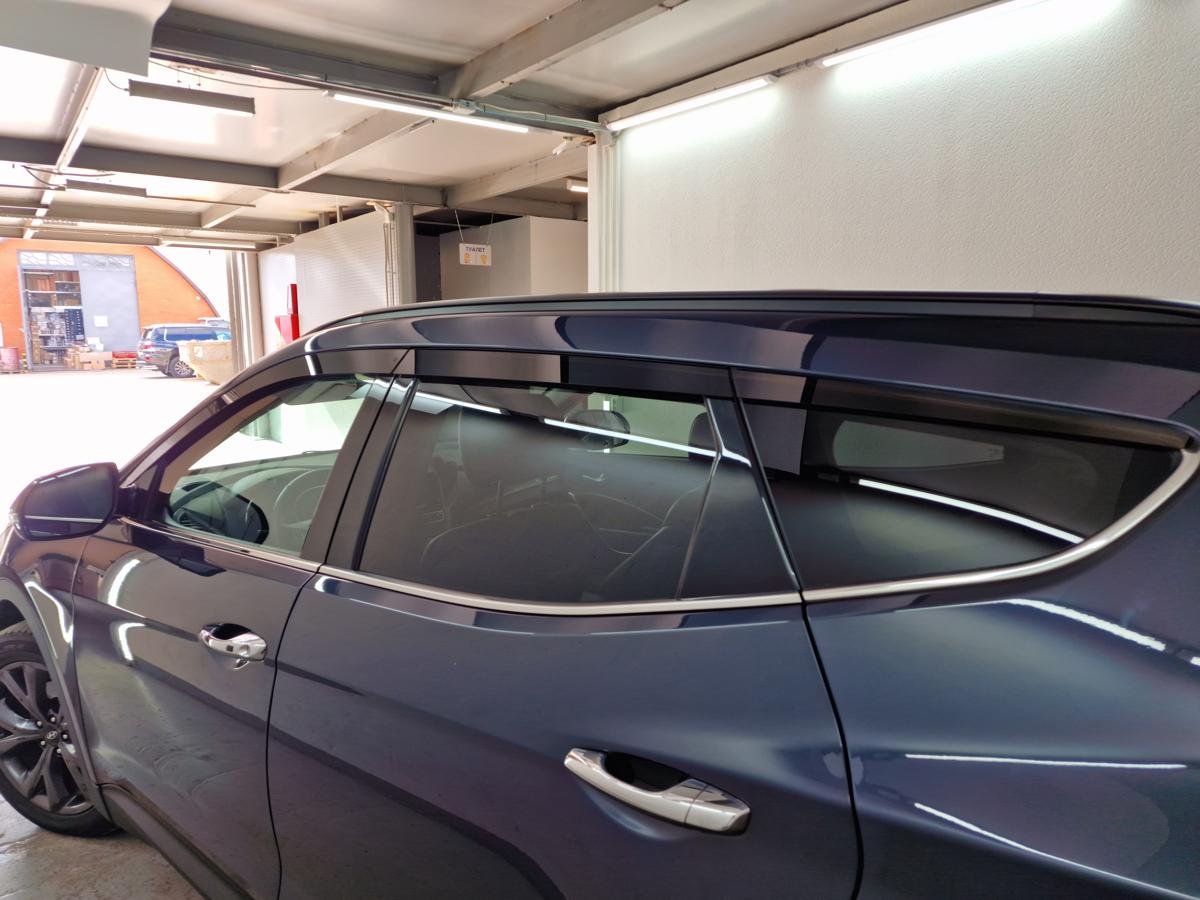 Дефлекторы окон 2D 6 шт для Hyundai Santa Fe III Рестайлинг