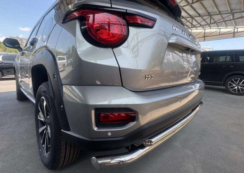 Защита заднего бампера угловая d60 мм для Haval H7 I  Юко HVH7.25.18