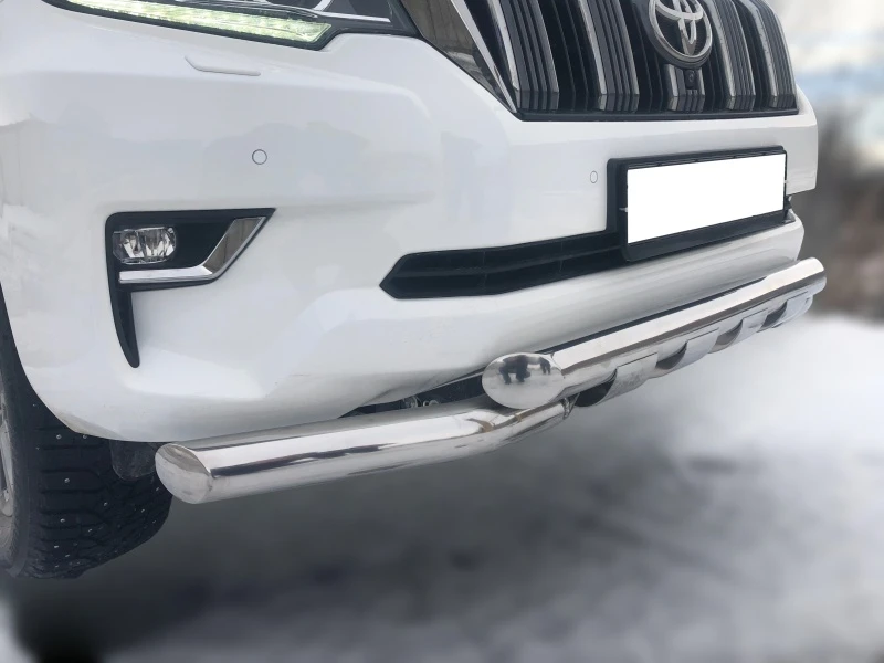 Защита переднего бампера G d76/60 мм для Toyota Land Cruiser Prado 150 Series Рестайлинг 2  Юко TLCP150.17.05-1