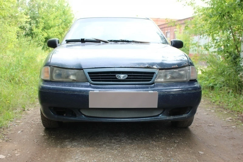 Защитная сетка радиатора низ для Daewoo Nexia I Хром Стрелка 11 DNEX94.chrome