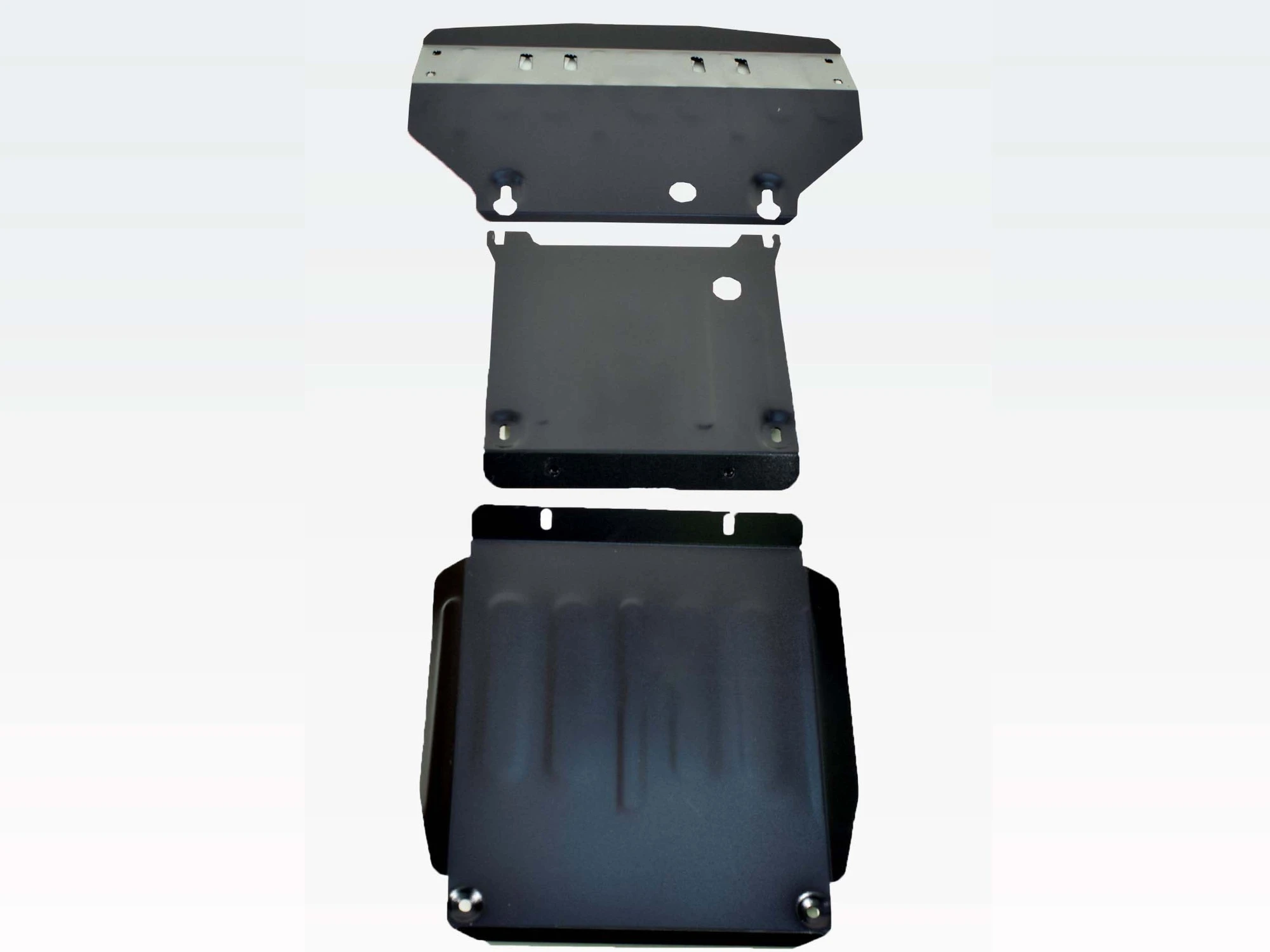 Защита радиатора, картера и кпп (3 части) для Mercedes-Benz M-Класс I (W163)  Alfeco ALF3608ST