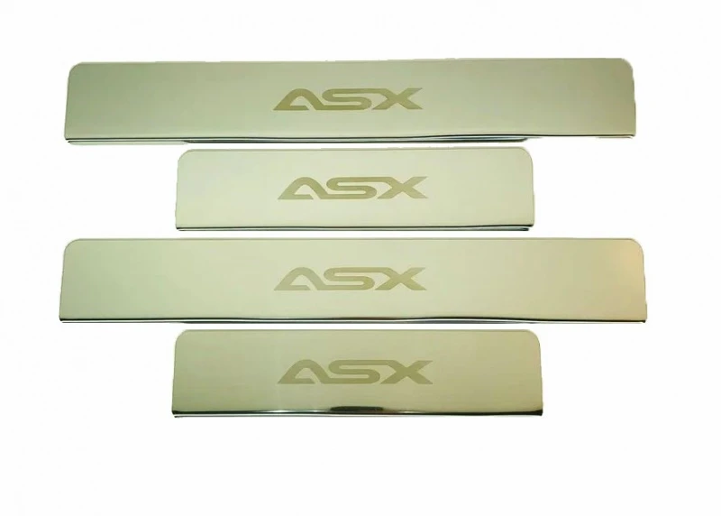 Накладки на пороги из нержавеющей стали 4шт. для Mitsubishi ASX I  INOX INOX.MMC.ASX.2010.ST