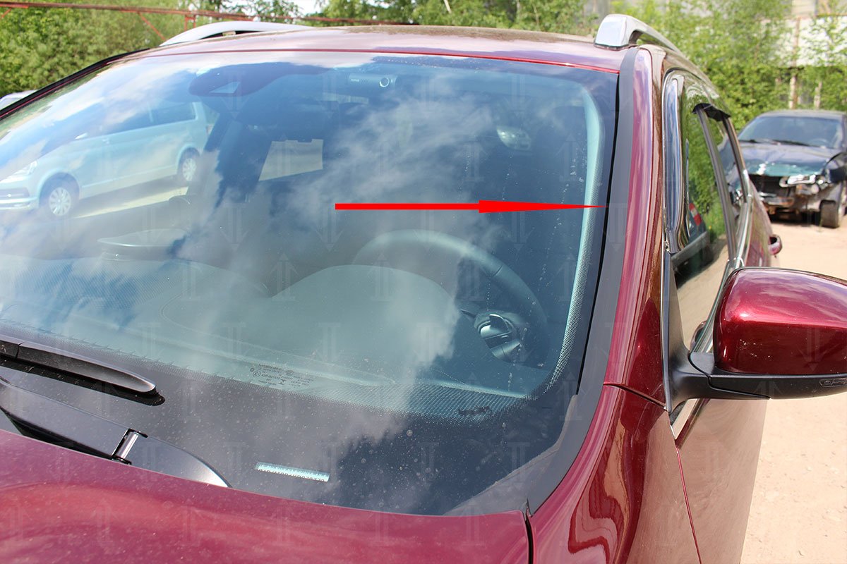 Дефлектор (водосток) лобового стекла для Jeep Cherokee V (KL) Рестайлинг