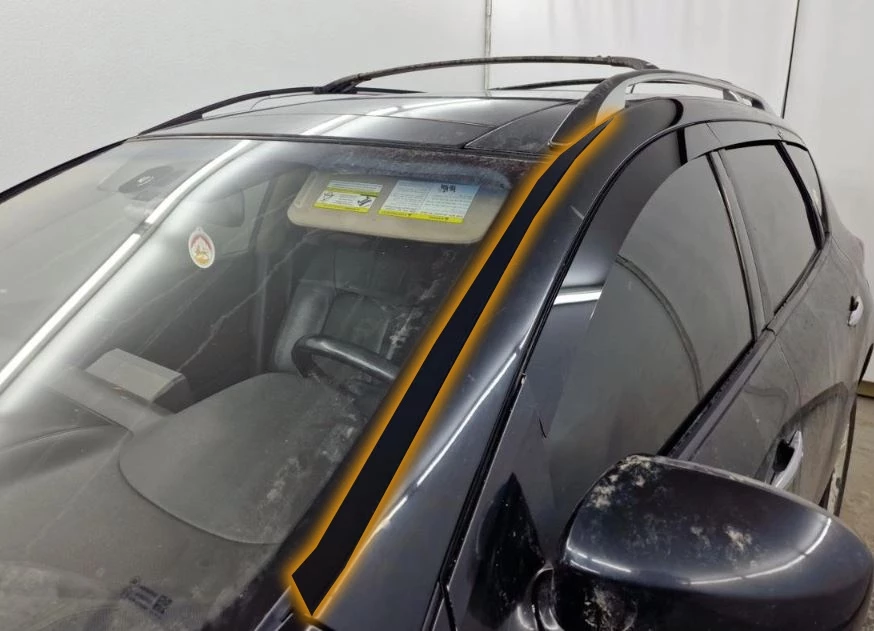 Водосток лобового стекла Премиум для Nissan Murano II (Z51)