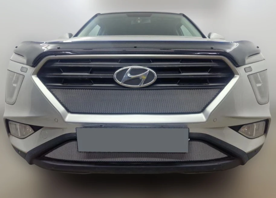Комлпект защитных сеток радиатора верх и низ для Hyundai Creta II