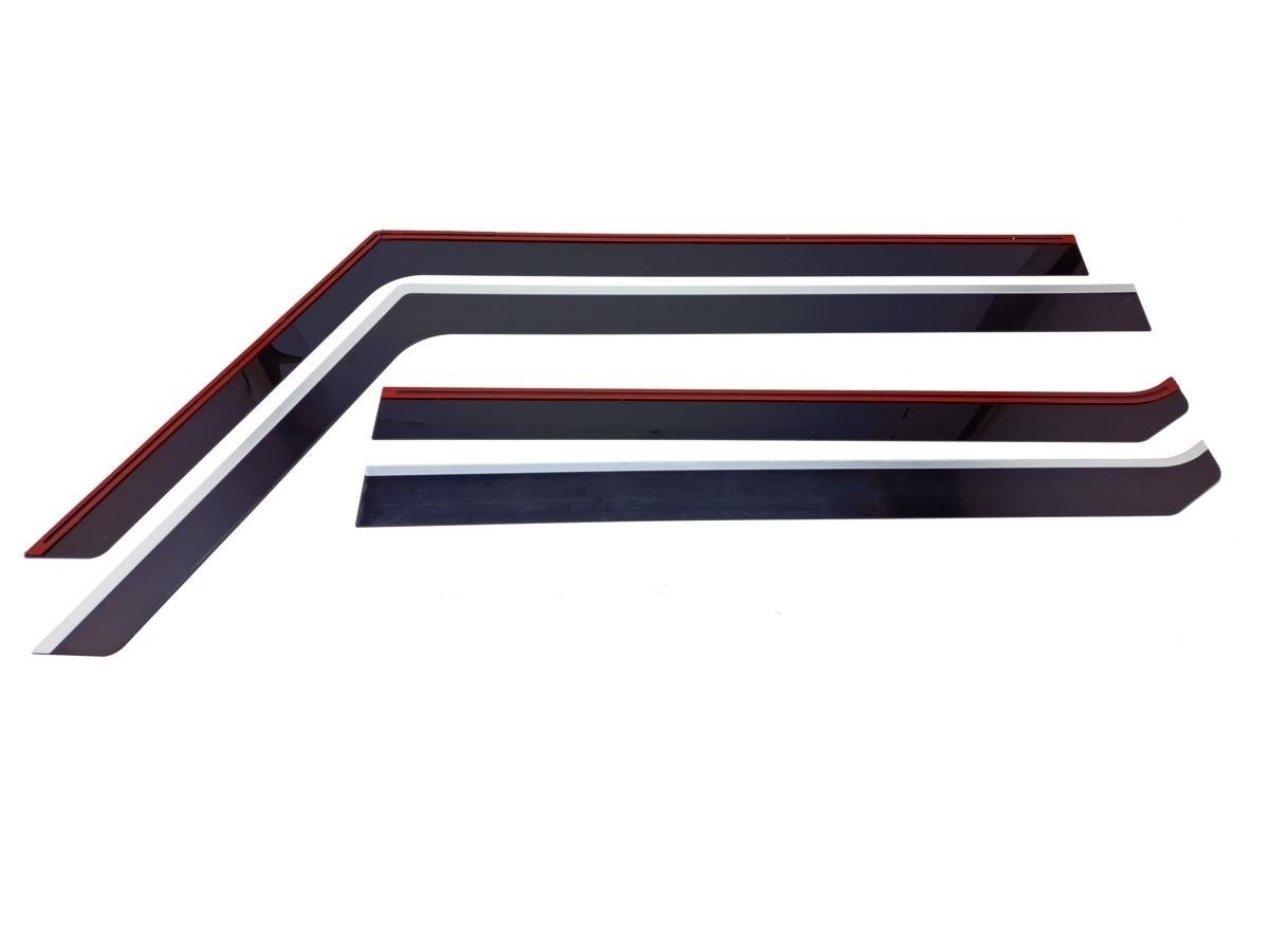 Дефлекторы окон 2D с хром накладками 4 шт. для Suzuki Jimny IV