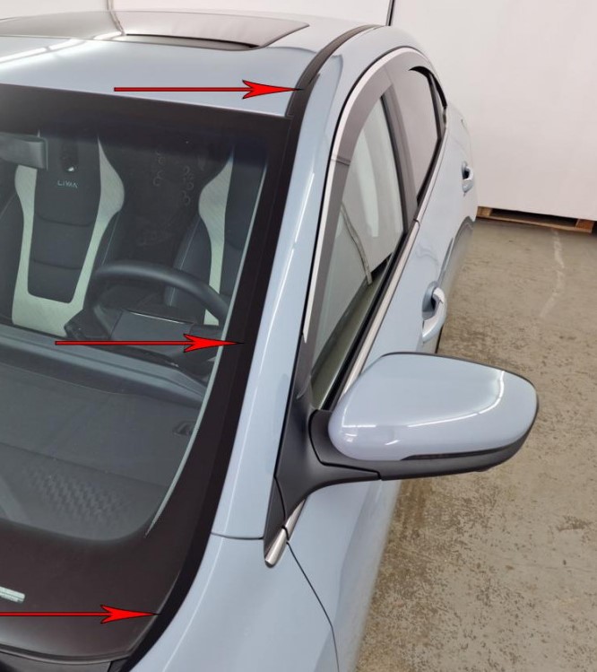 Водосток лобового стекла Премиум для Livan S6 Pro