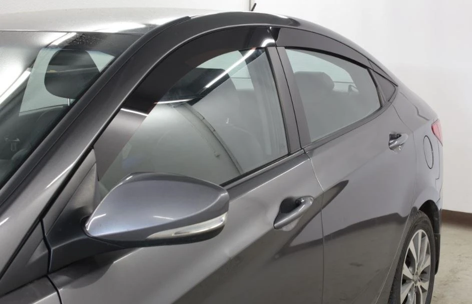 Дефлекторы окон 2D 6 шт (для кузова седан) для Hyundai Solaris I Рестайлинг
