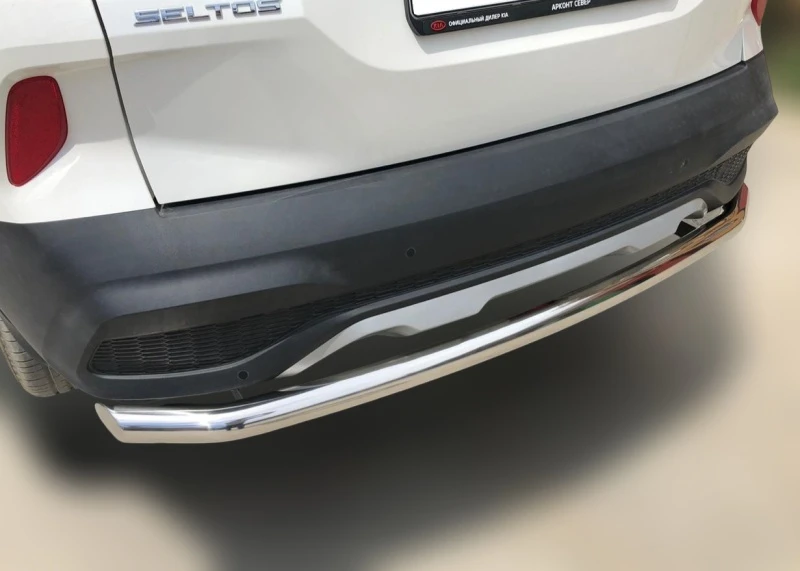 Защита заднего бампера d60 мм для Kia Seltos I  Юко KSL.20.13