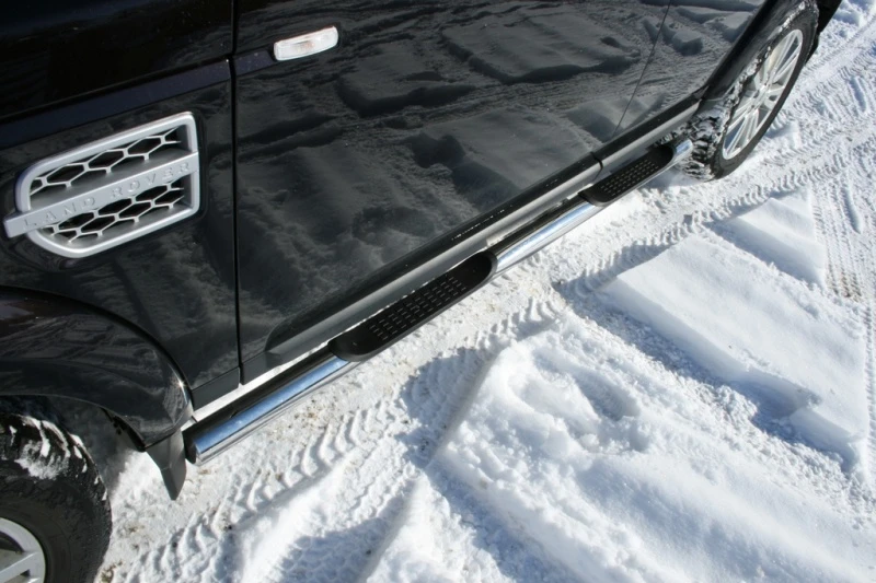 Пороги труба с проступью d76 мм для Land Rover Discovery IV  Юко LRDV.04.93