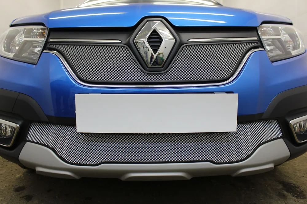 Защитная сетка радиатора низ для Renault Logan II Рестайлинг
