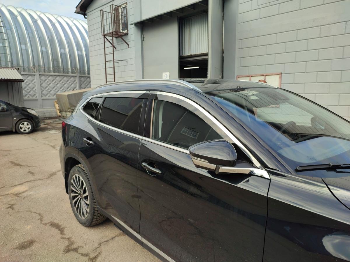 Дефлекторы окон с хром накладками 2D 6 шт для EXEED TXL I