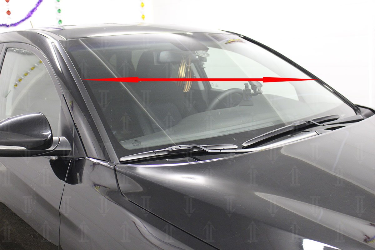 Дефлектор (водосток) лобового стекла для Hyundai Tucson III