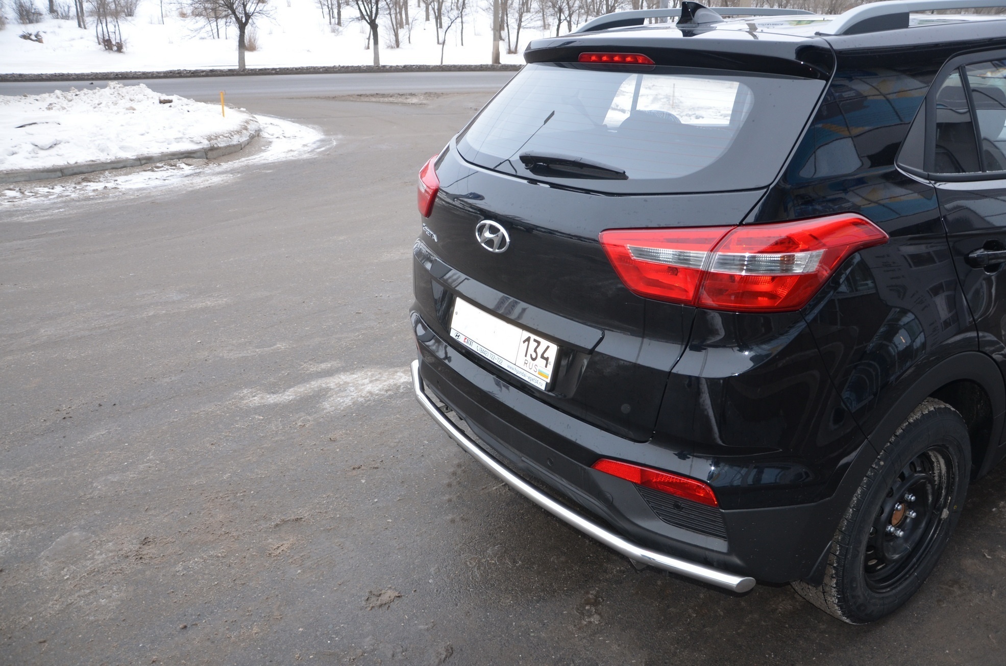 Защита заднего бампера d42 мм для Hyundai Creta I
