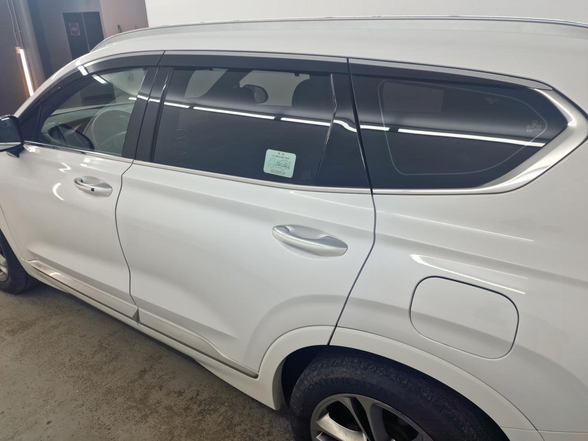 Дефлекторы окон с хром накладками 2D 6 шт для Hyundai Santa Fe IV Рестайлинг