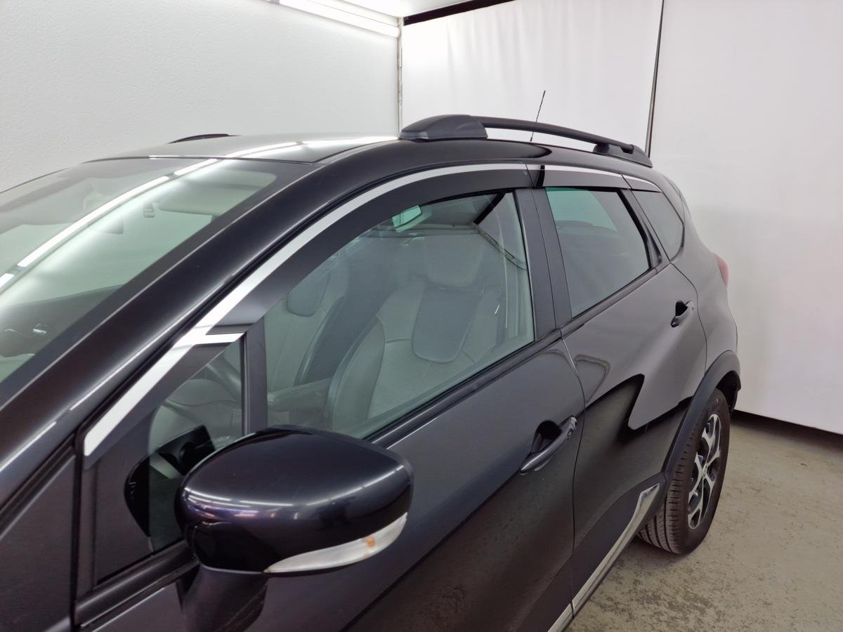 Дефлекторы окон с хром накладками 2D 6 шт для Renault Kaptur I Рестайлинг