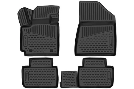 Коврики 3D в салон полиуретан 4шт для Changan CS55 I Черный FORMAT FORMAT.3DA59081210k