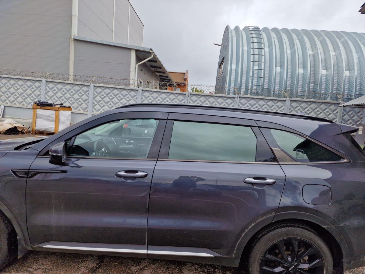 Дефлекторы окон 2D с хром накладками 6 шт. для Kia Sorento IV Рестайлинг
