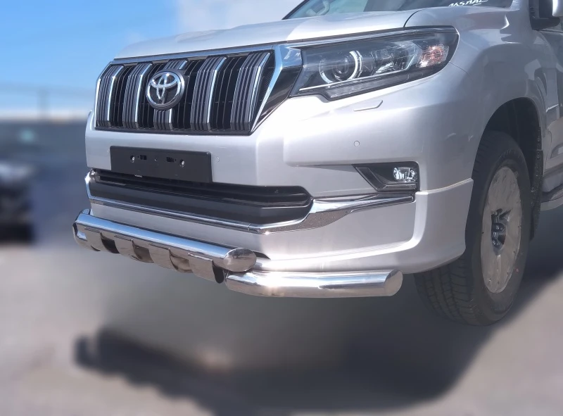 Защита переднего бампера G d76 мм для Toyota Land Cruiser Prado 150 Series Рестайлинг 2  Юко TLCPS150.19.05