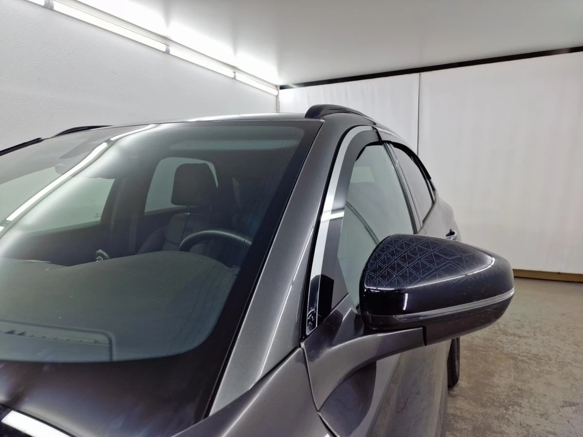 Дефлекторы окон 2D с хром накладками 6 шт. под наклоном для Citroen DS7 I