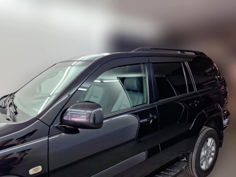 Дефлекторы окон 2D 6 шт. для Toyota Land Cruiser Prado 120 Series Черный Стрелка 11 2D213-6.S11