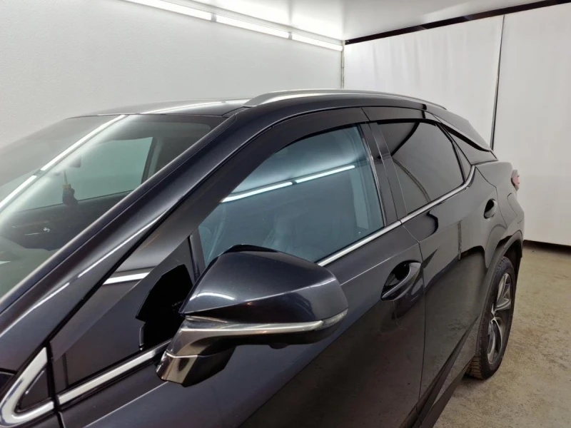 Дефлекторы окон 2D 6 шт для Lexus RX IV Рестайлинг Черные Стрелка 11 2D148-6.S11