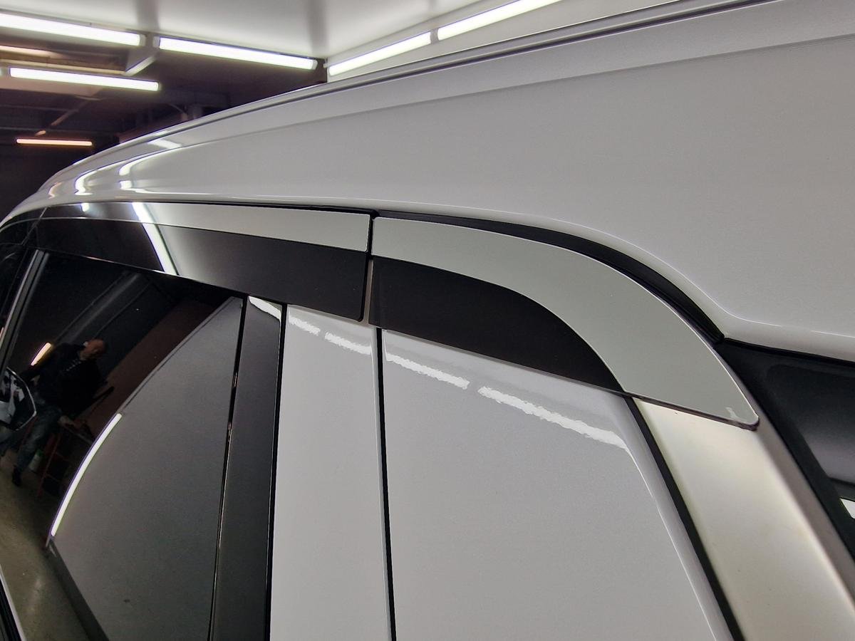 Дефлекторы окон с хром накладками 2D 6 шт для Hyundai Palisade I