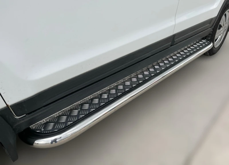 Пороги с накладным листом d53 мм для Lifan Myway  Юко LMW.17.41