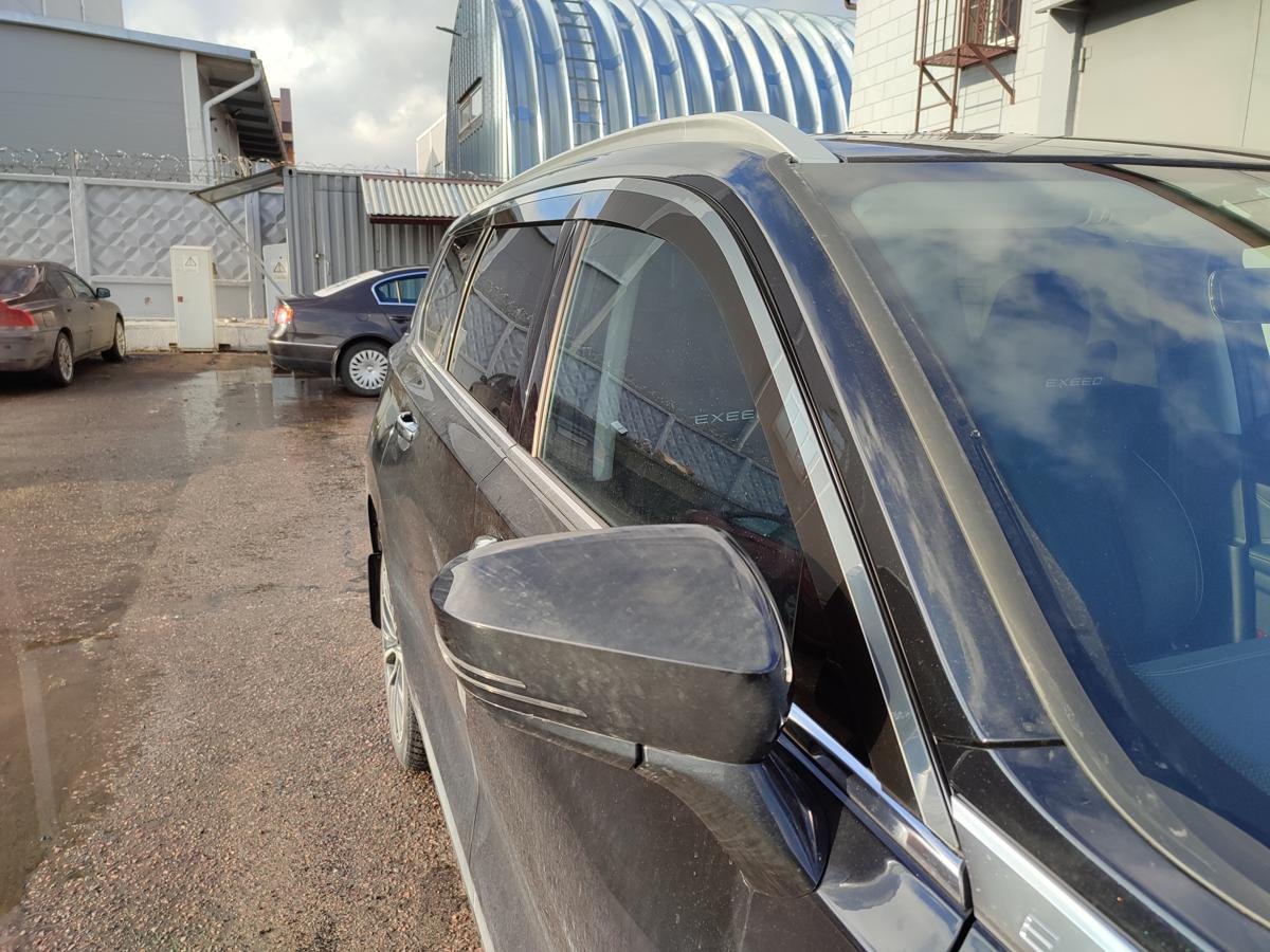 Дефлекторы окон с хром накладками 2D 6 шт для EXEED VX I