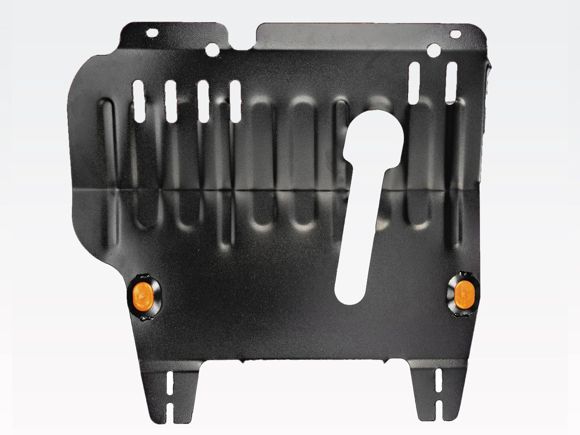 Защита картера и КПП для Nissan March III (K12) Черный Alfeco ALF1503ST