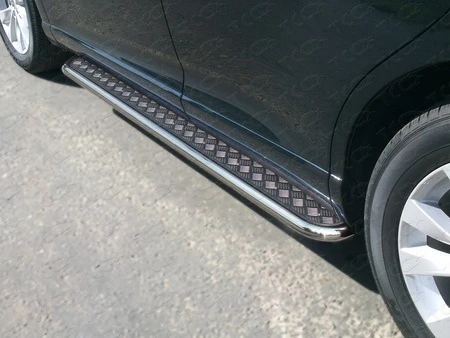 Пороги с площадкой 42,4 мм для Toyota Venza I Рестайлинг