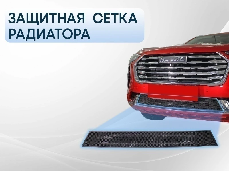 Защитная сетка радиатора низ для Haval Jolion I Черный Стрелка 11 HAVJ20.black