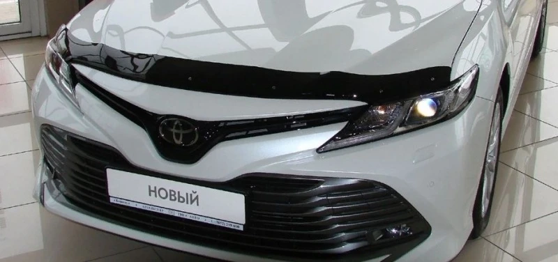 Дефлектор капота темный для Toyota Camry VIII (XV70) Рестайлинг  SIM NLD.STOCAM1712