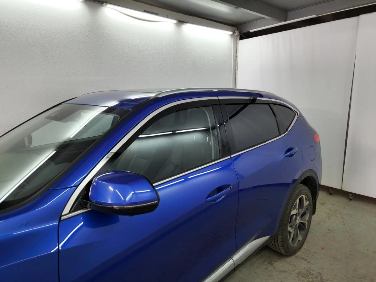 Дефлекторы окон с хром накладками 2D 6 шт для Haval F7 I