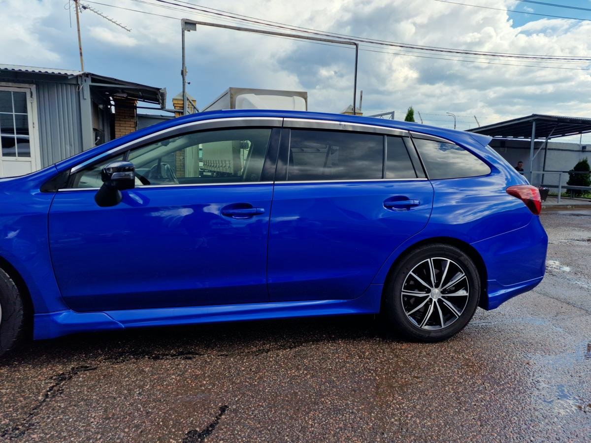 Дефлекторы окон 2D с хром накладками 6 шт. для Subaru Levorg I