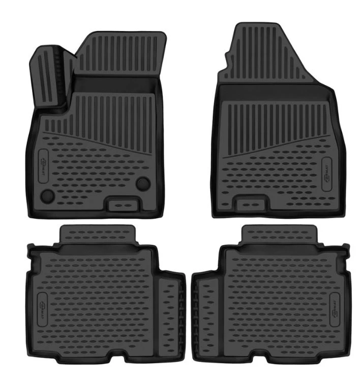 Коврики 3D в салон полиуретан 4шт для Jetour X90 PLUS Черный FORMAT FORMAT.3DAN0580210k