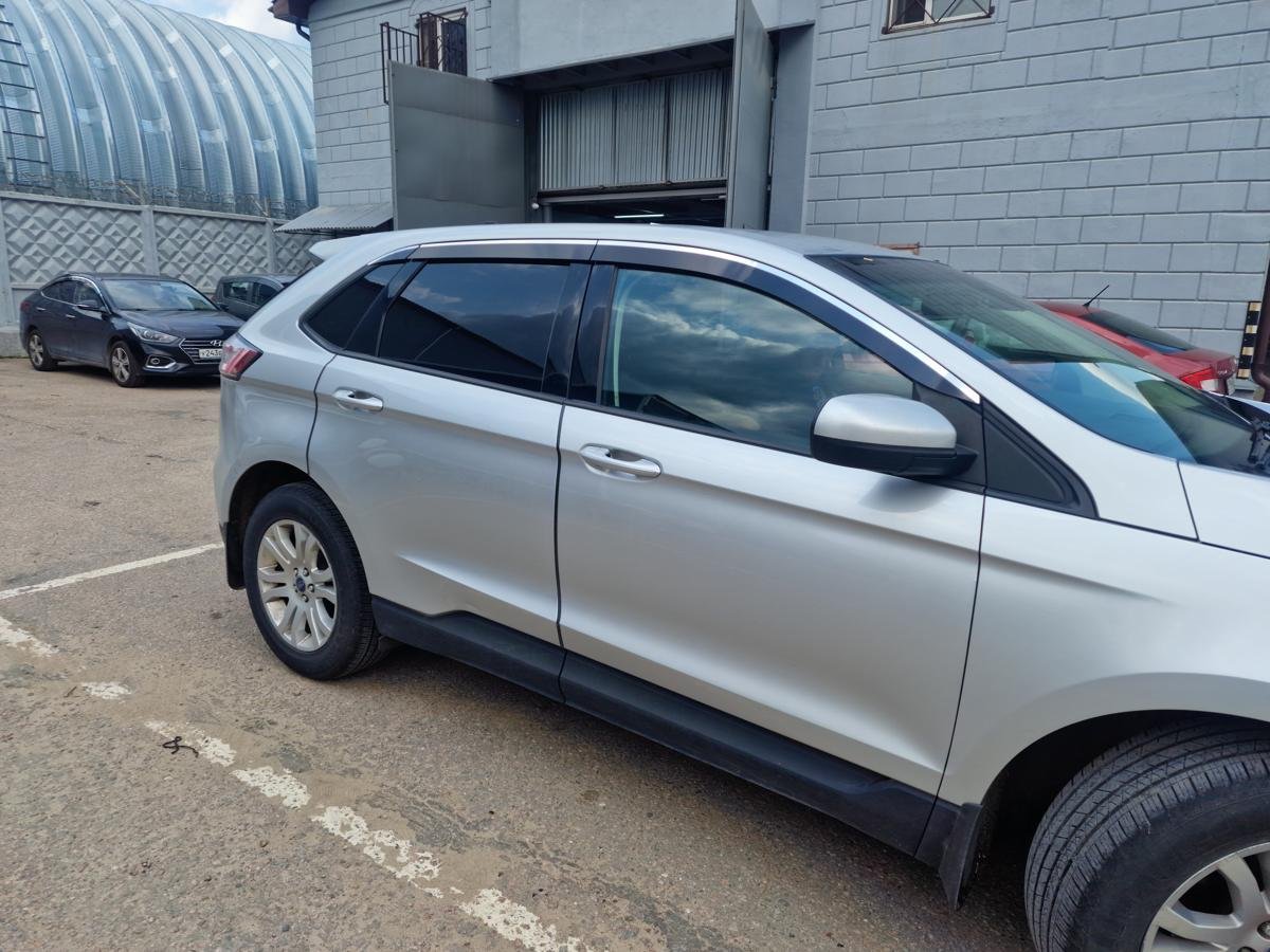 Дефлекторы окон 2D с хром накладками 6 шт. для Ford Edge II Рестайлинг