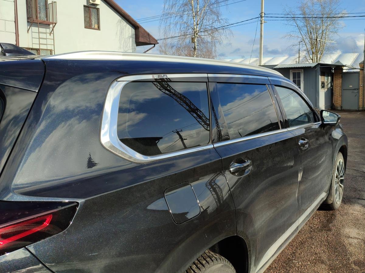 Дефлекторы окон с хром накладками 2D 6 шт для EXEED VX I