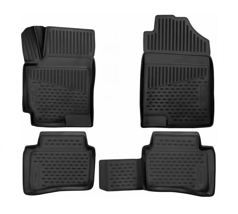Коврики 3D в салон полиуретан 4шт для Chery Arrizo 8 Черный FORMAT FORMAT.3DA70160210k