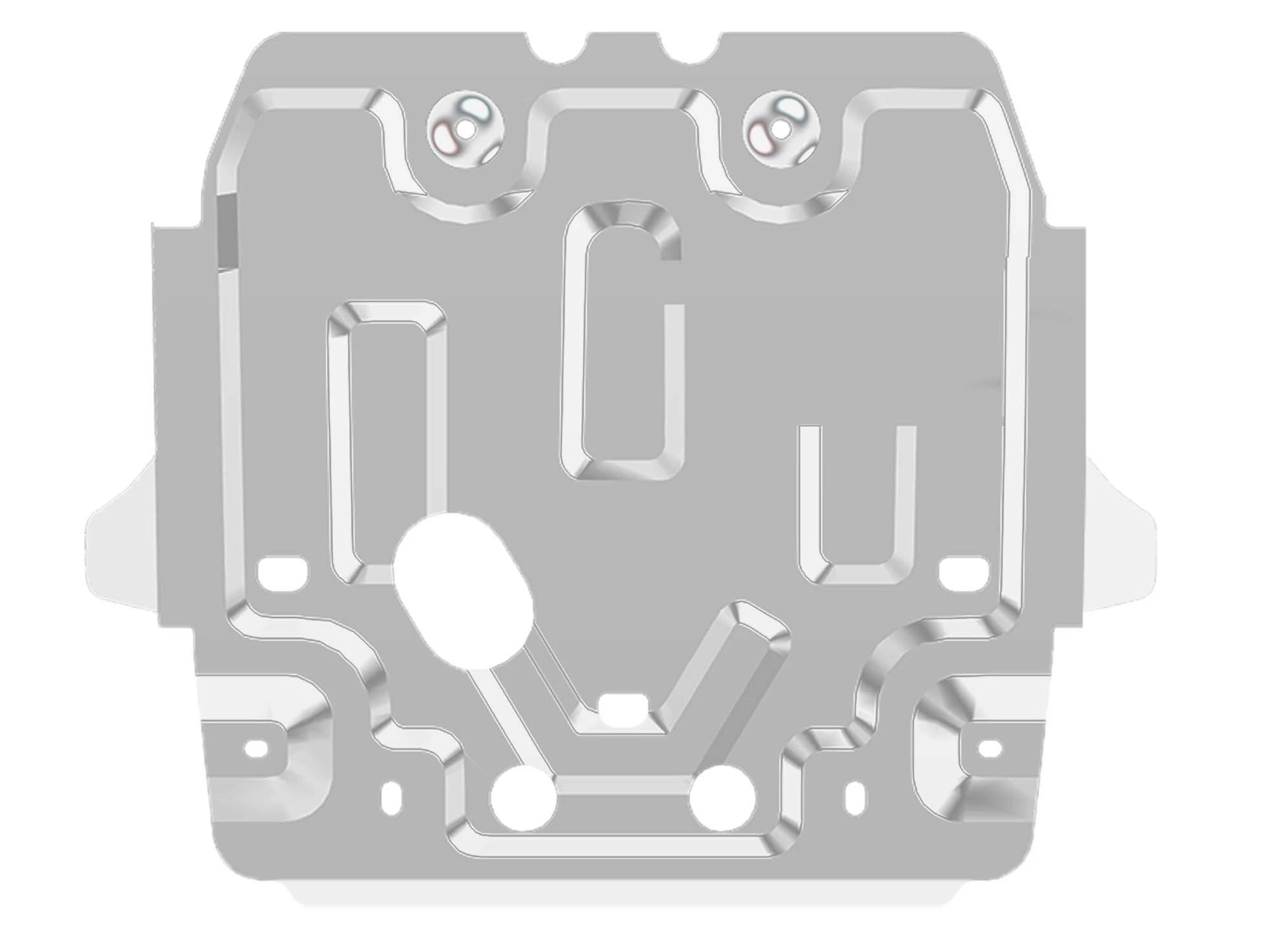 Защита картера для Toyota Land Cruiser Prado 150 Series Рестайлинг 2  Alfeco ALF2441AL4