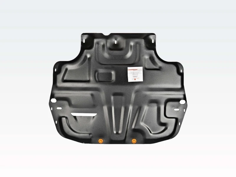 Защита картера и КПП для Skoda Octavia II (A5) Черный Alfeco ALF2012ST