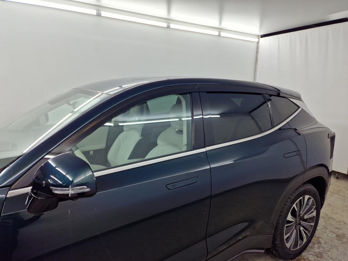 Дефлекторы окон с хром накладками 2D 6 шт для Jetour Dashing