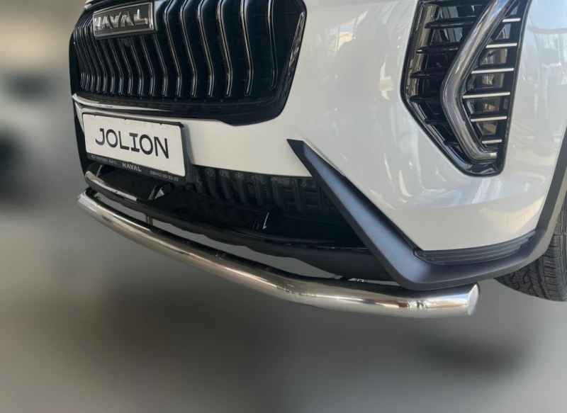 Защита переднего бампера с подгибами d60 мм для Haval Jolion I Рестайлинг  Юко HVJ.24.02